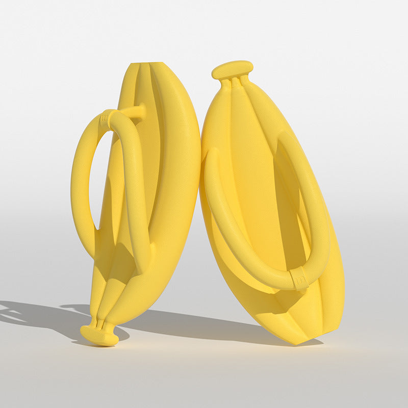 lndoor Home Creative Banana-shaped Flip-flops