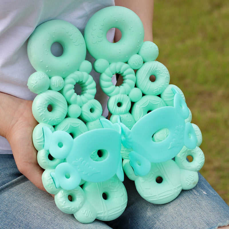 Creative Bathroom Non-slip Soft Bottom Donut Slippers