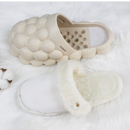 Bubble Shoes With Plush Home Slippers Warm Lovers