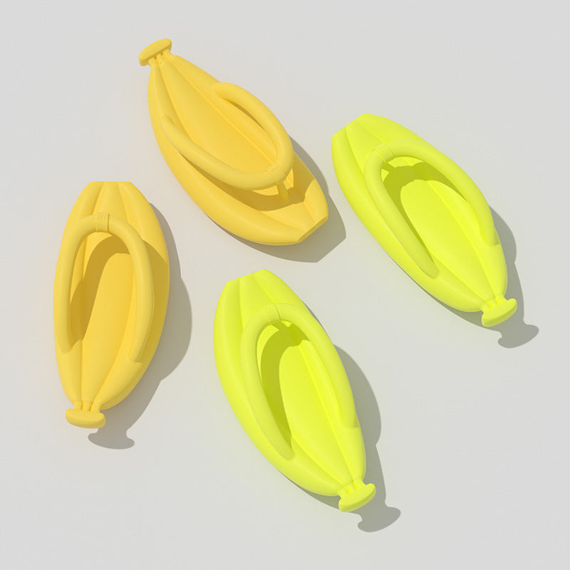 lndoor Home Creative Banana-shaped Flip-flops
