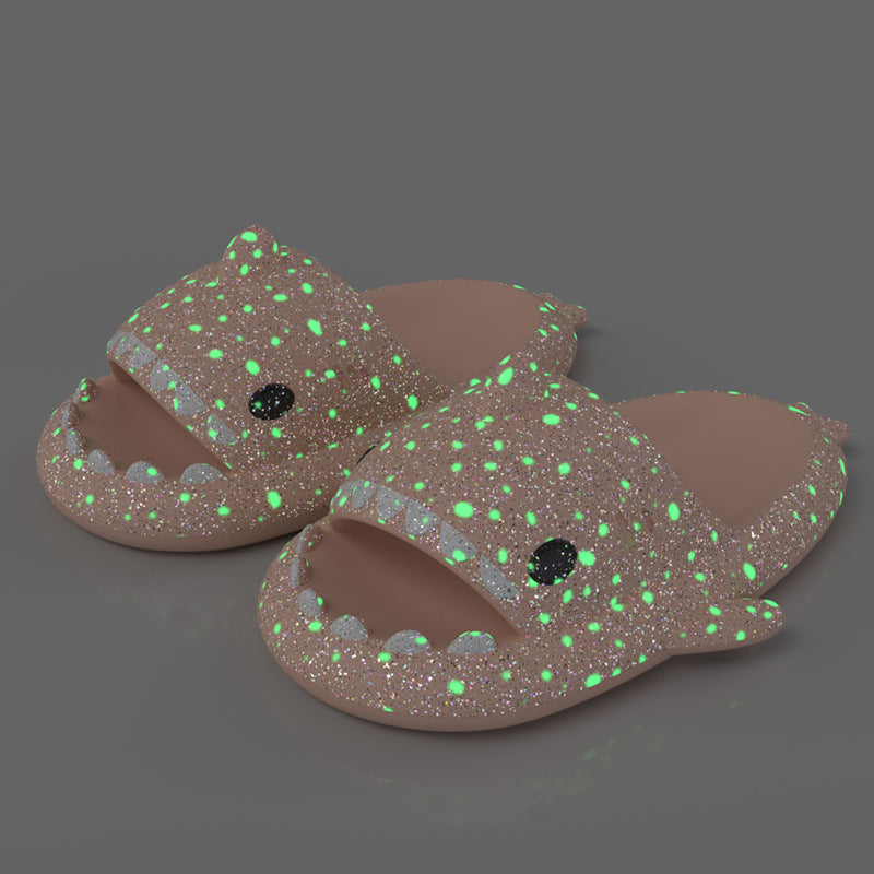 Shark Slippers With Starry Night Light Design Bathroom